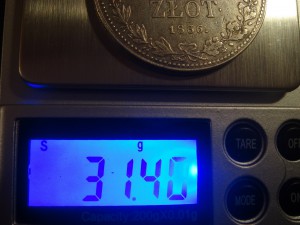 1,5 Рубля 10 Злотых, 1836 MW, гурт