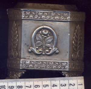Серебряная шкатулка 1821-1838 год
