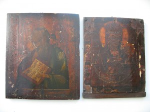Споручница Грешных и Иоан Богослов.По золоту