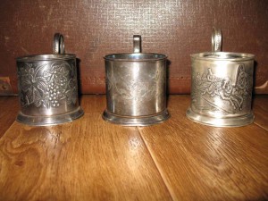 Подстаканники,серебрение