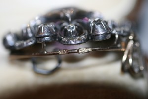 Подвеска Бриллианты алмазы Аметист золото56 проба серебро