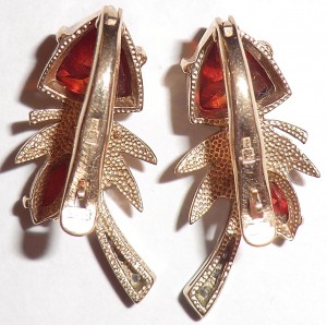 серьги-585, гранаты, цирконы
