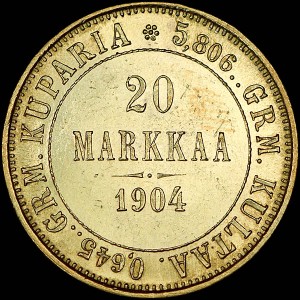 20 markkaa 1904 года, L