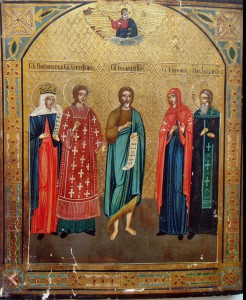 Пять св. Пять святых великомучеников. Икона пять святых. Икона с пятью святыми.