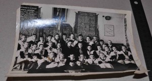 Пионеры со знамменами, барабанами, горнами и т.д.
