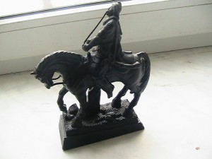 Киргиз на коне, чугун, литье
