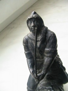 Киргиз на коне, чугун, литье
