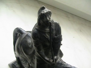 Киргиз на коне, чугун, литье