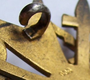 Испанский крест с мечами, в золоте, Юнкер.