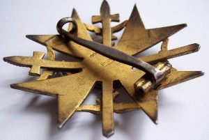 Испанский крест с мечами, в золоте, Юнкер.