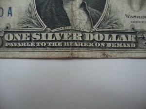 1 доллар-США-Силвер Сертификат-1928г. Оригинал. Серия-А.