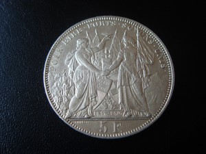 5 ФРАНКОВ ЛОЗАННА, 1876