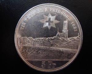 5 ФРАНКОВ ФРИБУРГ, 1881