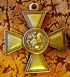 Крест в  белом металле