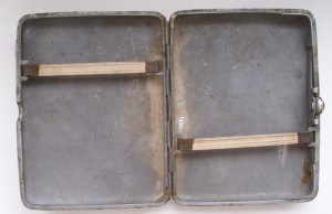 Портсигар мельхиоровый