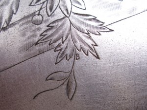 Портсигар мельхиоровый