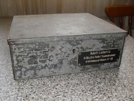 ящик с фашистского военного судна ADOLF LUDERITZ