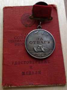 Медаль За Отвагу Квадро на доке