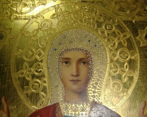 Знамение Пр. Богородицы (Абалакская) на золоте