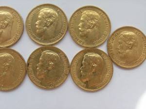 5 рублей,Николай II,11 шт.