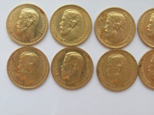 5 рублей,Николай II,11 шт.