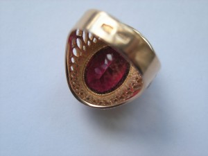 Перстень с корундом,583 пр.