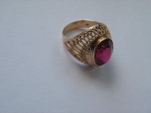 Перстень с корундом,583 пр.