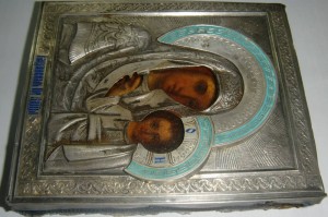Казанская БМ 13 на 11, серебро, эмаль