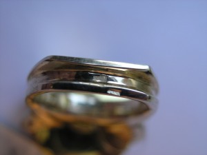 Кольцо с бриллиантами и цитрином