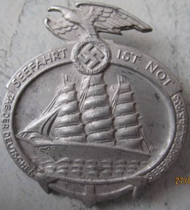 знак " День Флота и мореплавания " III Рейх