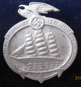 знак " День Флота и мореплавания " III Рейх