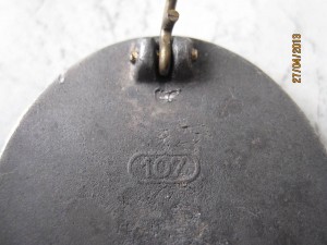 За ранение в "серебре" ( клеймо 107 )