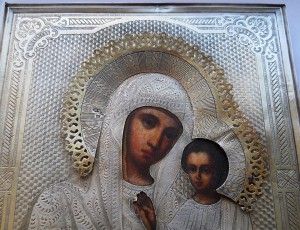 Икона Иверская Божья матерь 84. Киот.