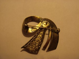 Старинная Брошь " Theodor Fahner" СЕРЕБРО с МАРКАЗИТАМИ !