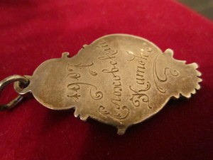 Спортивный жетон по конькобежному спорту 1907год.