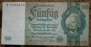 50 марок 1933. ПРесс