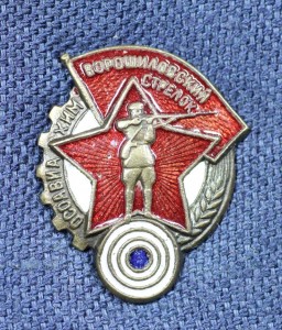 ВОРОШИЛОВСКИЙ СТРЕЛОК, 25мм, СИНЯЯ МИШЕНЬ, ЛЮКС!