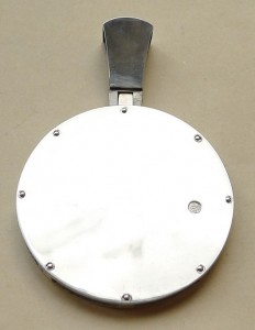 Оберег "Чёрное Солнце",серебро, эмали, ручная работа