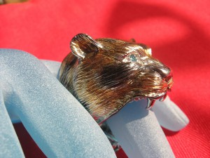 Кольцо "Голова тигра"