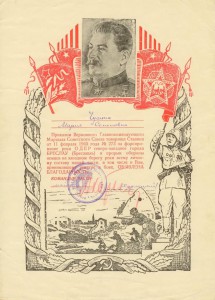 Благодарности Приказы ВГК 33 - 273 на женщину - ЛЮКС