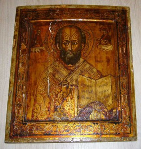 Икона Святой Николай Чудотворец - ковчег