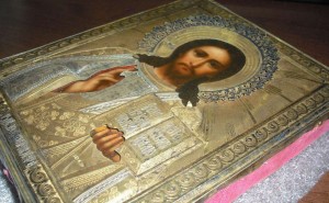 Г-дь Вседержитель, 18 на 14, серебро, позолота