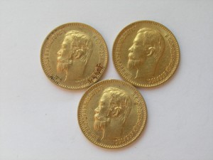 5 рублей,Николай II,(01,02,03 гг.)