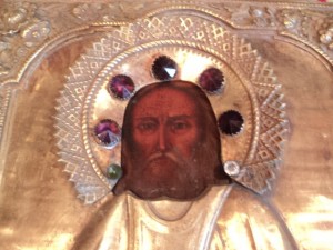 Серафим Саровский. Оклад латунь.