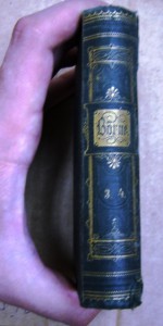 Какая то книга 1868 года. Золотое теснение корешка