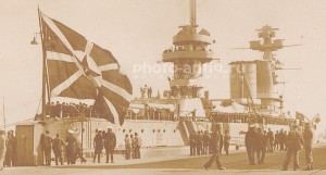 линкор МАРАТ визит в Гдыню, Польша 1934 редкое!
