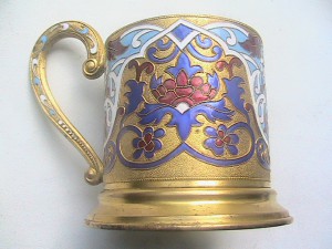 Подстаканник ВСХВ, эмали