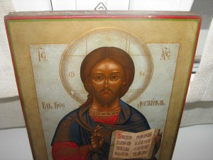 Икона Спас Вседержитель , серебро