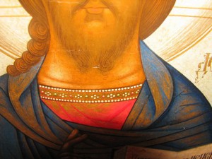 Икона Спас Вседержитель , серебро