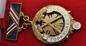 знак ГОРНЯЦКАЯ СЛАВА 3ст.Док и Родная коробочка 2012г ЛЮКС